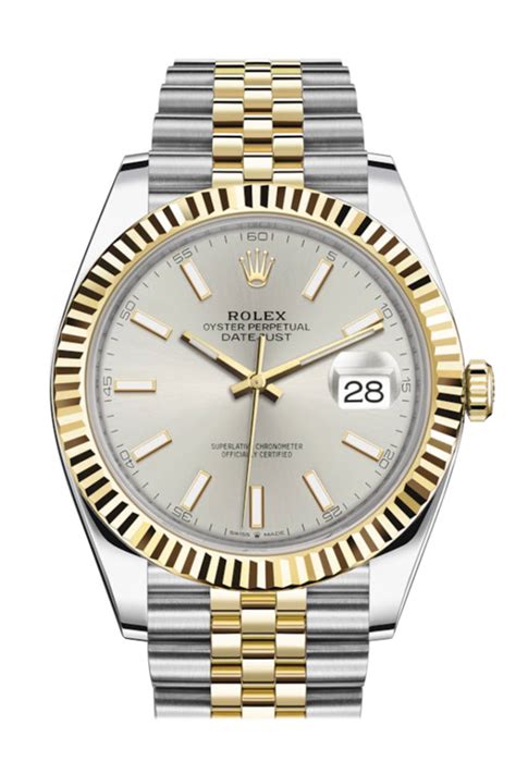 rolex golden silver|rolex datejust 41 gold silver.